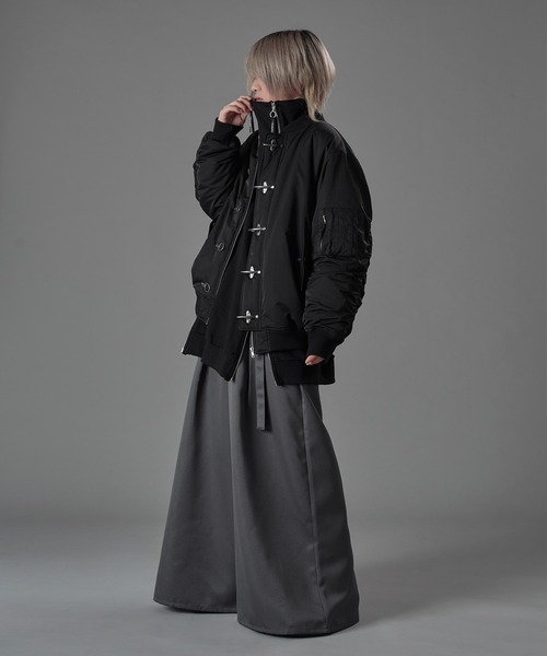 狐独(コドク)の「ハトメベルトハカマスラックス(スラックス・メンズ・ブラック/ブルーグレー・LARGE/MEDIUM/SMALL)」の3枚目の写真