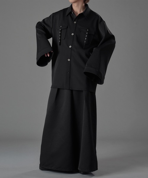 狐独(コドク)の「ハトメベルトハカマスラックス(スラックス・メンズ・ブラック/ブルーグレー・LARGE/MEDIUM/SMALL)」の20枚目の写真