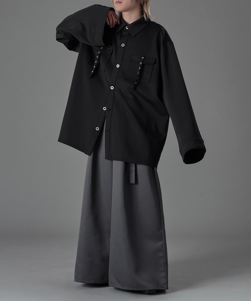 狐独(コドク)の「ハトメベルトハカマスラックス(スラックス・メンズ・ブラック/ブルーグレー・LARGE/MEDIUM/SMALL)」の8枚目の写真