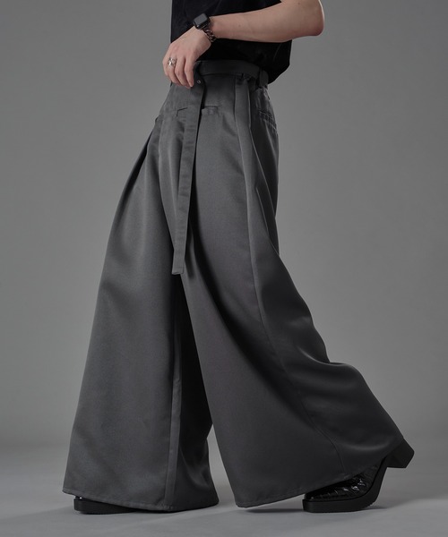 狐独(コドク)の「ハトメベルトハカマスラックス(スラックス・メンズ・ブラック/ブルーグレー・LARGE/MEDIUM/SMALL)」の7枚目の写真