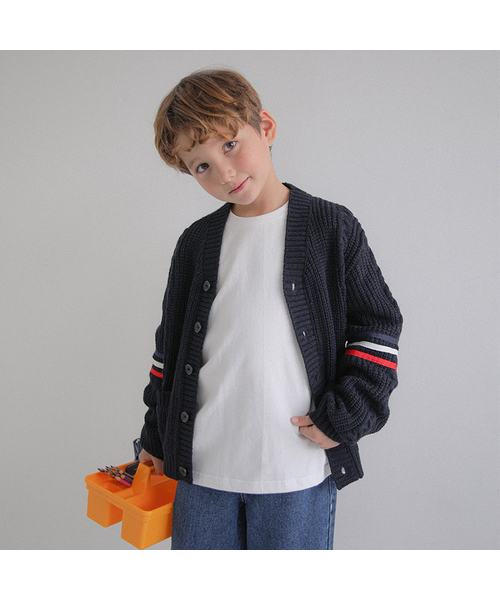 BERRYCLOSET(ベリークローゼット)の「トムスブリッジカーディガン(カーディガン/ボレロ・レディース・ネイビー/チャコール・13号/5号/17号/09号)」の2枚目の写真
