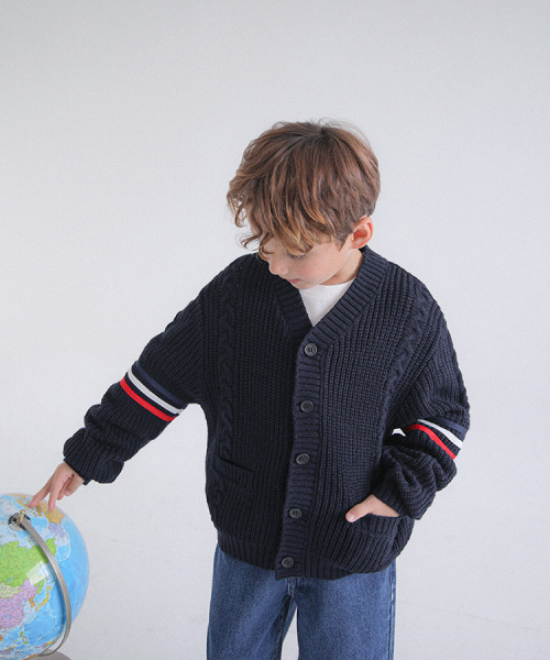 BERRYCLOSET(ベリークローゼット)の「トムスブリッジカーディガン(カーディガン/ボレロ・レディース・ネイビー/チャコール・13号/5号/17号/09号)」の4枚目の写真