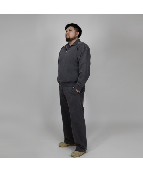 AKIA（アキア）の「ワイドスウェットパンツ - ピグメントダイング [チャコール]（スウェットパンツ・メンズ・その他・M/L/XL/XXL）」の4枚目の写真