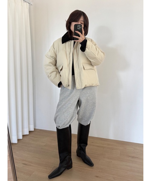 Didot.showroom（ディドット ショールーム）の「【DIDOT.】ワイドシャフトロングブーツ（ブーツ・レディース・ブラック・24cm/23.5cm/22.5cm/25cm/23cm/24.5cm）」の3枚目の写真