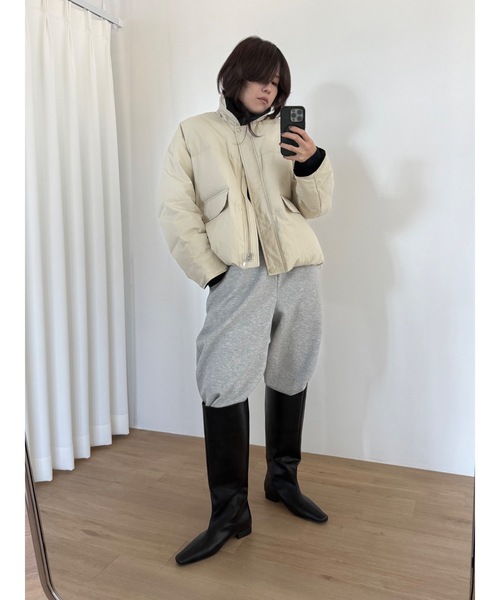 Didot.showroom（ディドット ショールーム）の「【DIDOT.】ワイドシャフトロングブーツ（ブーツ・レディース・ブラック・24cm/23.5cm/22.5cm/25cm/23cm/24.5cm）」の6枚目の写真