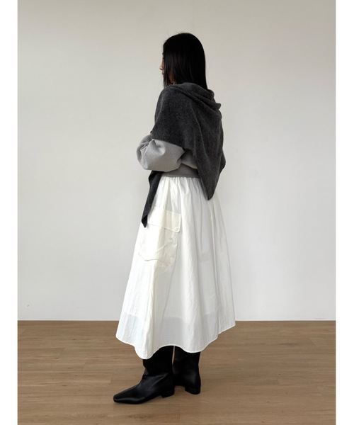 Didot.showroom（ディドット ショールーム）の「【DIDOT.】ワイドシャフトロングブーツ（ブーツ・レディース・ブラック・24cm/23.5cm/22.5cm/25cm/23cm/24.5cm）」の12枚目の写真