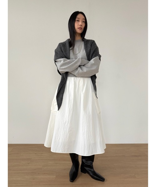 Didot.showroom（ディドット ショールーム）の「【DIDOT.】ワイドシャフトロングブーツ（ブーツ・レディース・ブラック・24cm/23.5cm/22.5cm/25cm/23cm/24.5cm）」の13枚目の写真