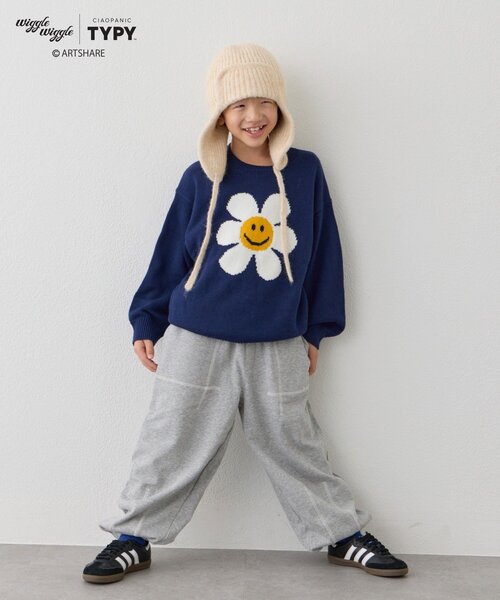 セール】【KIDS】【wigglewiggle】《ユニセックス》柄ジャガードニット