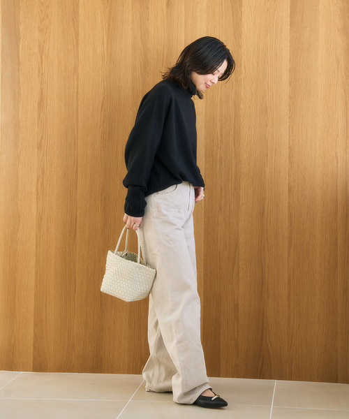 VELETTO（ベレット）の「VELETTO / ベレット 別注 MESH POACH BAG（トートバッグ・レディース・アイボリー/ブラウン・FREE）」の5枚目の写真