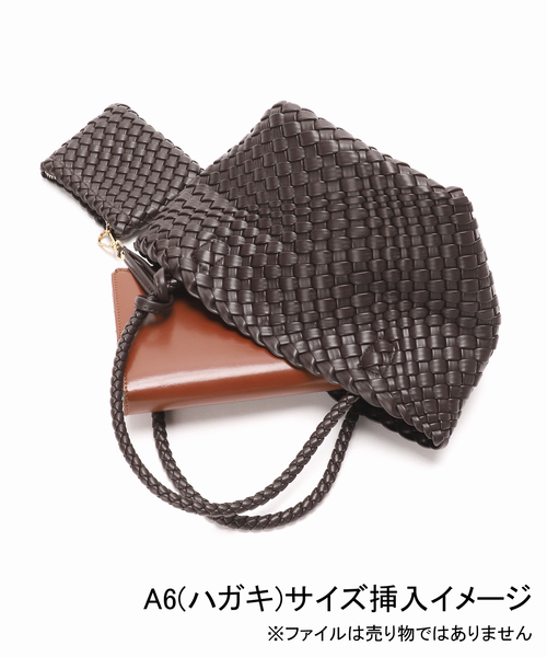 VELETTO（ベレット）の「VELETTO / ベレット 別注 MESH POACH BAG（トートバッグ・レディース・アイボリー/ブラウン・FREE）」の12枚目の写真