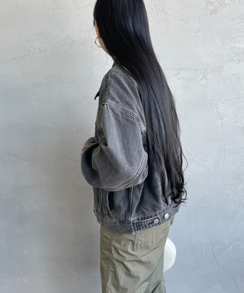 Levi's（リーバイス）の「[LEVI’S/リーバイス] 90’s トラッカーデニムジャケット（デニムジャケット・レディース・ライトインディゴブルー/ブラック・S）」の21枚目の写真