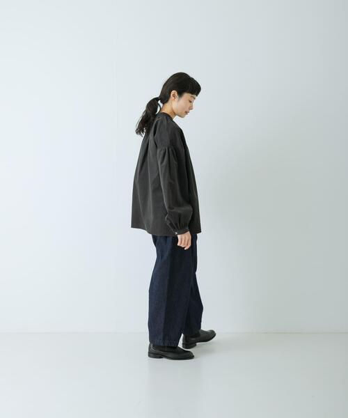 かぐれ（カグレ）の「ドットコーデュロイブラウス（シャツ/ブラウス・レディース・ブラック/チャコールグレー・FREE）」の7枚目の写真