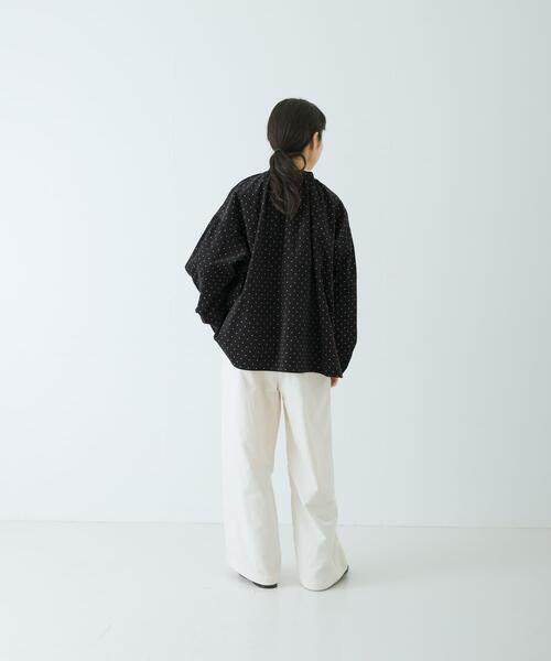 かぐれ（カグレ）の「ドットコーデュロイブラウス（シャツ/ブラウス・レディース・ブラック/チャコールグレー・FREE）」の20枚目の写真