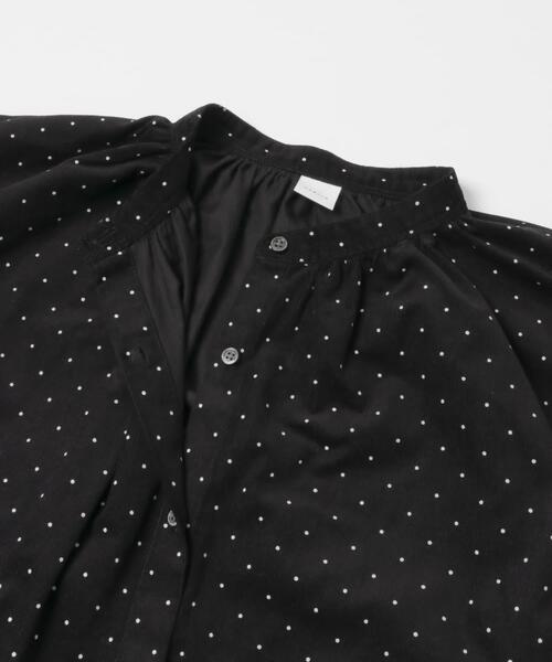 かぐれ（カグレ）の「ドットコーデュロイブラウス（シャツ/ブラウス・レディース・ブラック/チャコールグレー・FREE）」の3枚目の写真