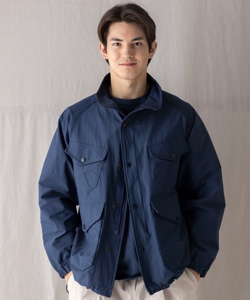 Jackman(ジャックマン)の「Kersey Tour Jacket(ナイロンジャケット・メンズ・ブラック/ダークブルー・LARGE/MEDIUM)」の2枚目の写真