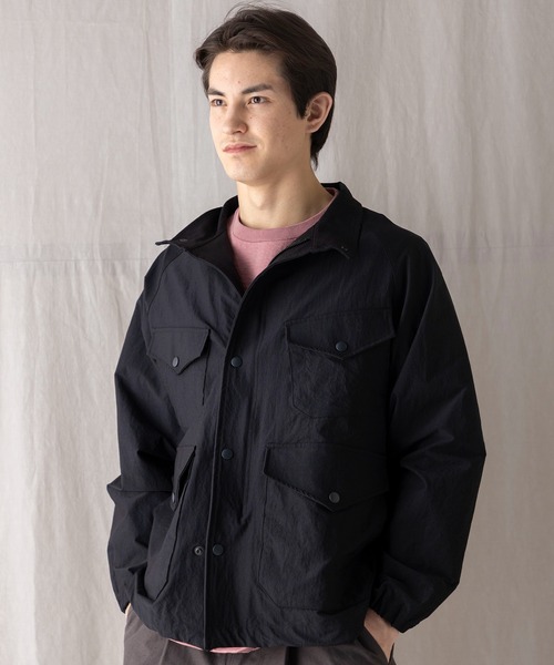 Jackman(ジャックマン)の「Kersey Tour Jacket(ナイロンジャケット・メンズ・ブラック/ダークブルー・LARGE/MEDIUM)」の3枚目の写真
