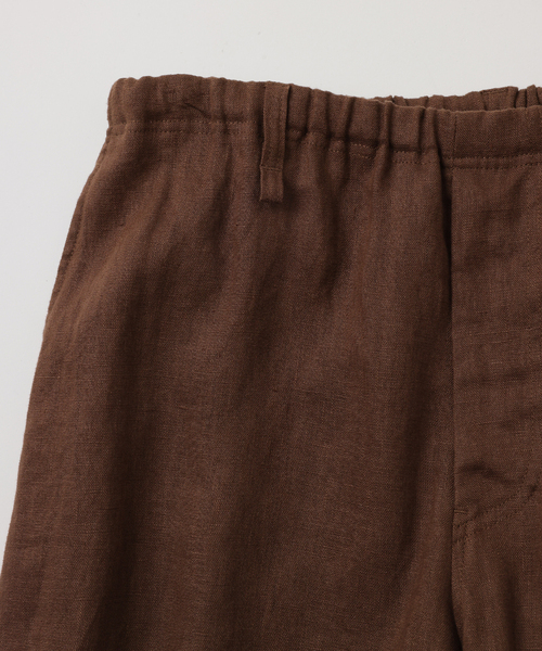 UNFOLLOW（アンフォロー）の「【FOLL / フォル】summer weight knee tuck pants（スラックス・メンズ・ネイビー/ブラウン・3/2）」の4枚目の写真