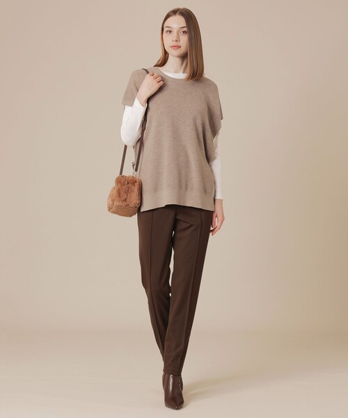 MACKINTOSH LONDON（マッキントッシュ ロンドン）の「2WAYストリングウールニットジレ（ベスト・レディース・グレー系その他2/ベージュ・FREE）」の6枚目の写真