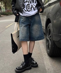 VIBGYOR Women | 【Mayree】ハーフデニムパンツ　ハーフバギーパンツ(デニムパンツ)