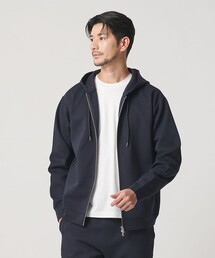 【WEB限定 WARDROBE SMART】ダブルニット ジップパーカー/セットアップ対応【抗菌・防臭】