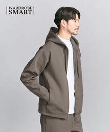 【WEB限定 WARDROBE SMART】ダブルニット ジップパーカー/セットアップ対応【抗菌・防臭】