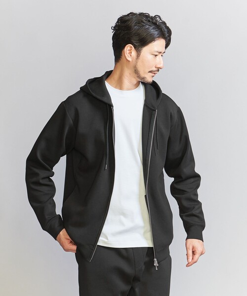 BEAUTY&YOUTH UNITED ARROWS(ビューティーアンドユースユナイテッドアローズ)の「【WEB限定 WARDROBE SMART】ダブルニット ジップパーカー/セットアップ対応【抗菌・防臭】(パーカー・メンズ・ダークグレー/ブラック/オリーブ/グレー・S/M/L/XL)」の6枚目の写真