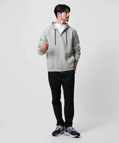 BEAUTY&YOUTH UNITED ARROWS(ビューティーアンドユースユナイテッドアローズ)の「【WEB限定 WARDROBE SMART】ダブルニット ジップパーカー/セットアップ対応【抗菌・防臭】(パーカー・メンズ・ダークグレー/ブラック/オリーブ/グレー・S/M/L/XL)」の17枚目の写真