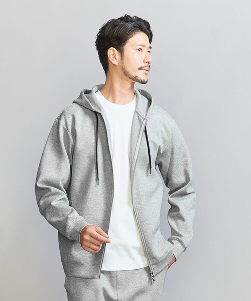 BEAUTY&YOUTH UNITED ARROWS(ビューティーアンドユースユナイテッドアローズ)の「【WEB限定 WARDROBE SMART】ダブルニット ジップパーカー/セットアップ対応【抗菌・防臭】(パーカー・メンズ・ダークグレー/ブラック/オリーブ/グレー・S/M/L/XL)」の18枚目の写真