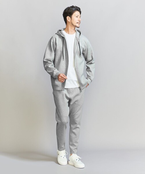 BEAUTY&YOUTH UNITED ARROWS(ビューティーアンドユースユナイテッドアローズ)の「【WEB限定 WARDROBE SMART】ダブルニット ジップパーカー/セットアップ対応【抗菌・防臭】(パーカー・メンズ・ダークグレー/ブラック/オリーブ/グレー・S/M/L/XL)」の20枚目の写真