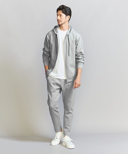 BEAUTY&YOUTH UNITED ARROWS(ビューティーアンドユースユナイテッドアローズ)の「【WEB限定 WARDROBE SMART】ダブルニット ジップパーカー/セットアップ対応【抗菌・防臭】(パーカー・メンズ・ダークグレー/ブラック/オリーブ/グレー・S/M/L/XL)」の21枚目の写真