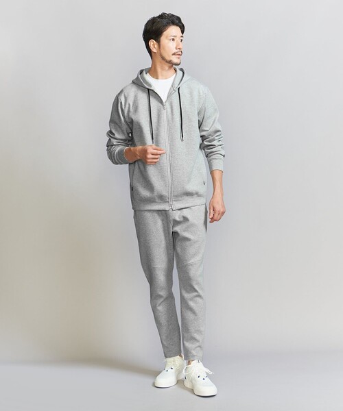 BEAUTY&YOUTH UNITED ARROWS(ビューティーアンドユースユナイテッドアローズ)の「【WEB限定 WARDROBE SMART】ダブルニット ジップパーカー/セットアップ対応【抗菌・防臭】(パーカー・メンズ・ダークグレー/ブラック/オリーブ/グレー・S/M/L/XL)」の22枚目の写真