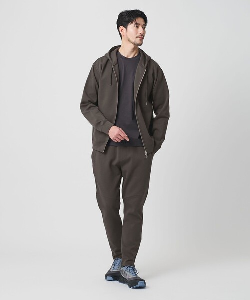 WEB限定 WARDROBE SMART】ダブルニット ジップパーカー/セットアップ