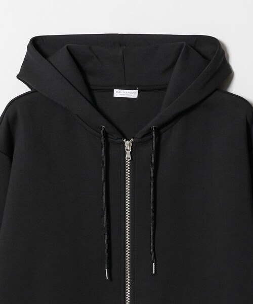 BEAUTY&YOUTH UNITED ARROWS（ビューティーアンドユースユナイテッドアローズ）の「【WEB限定 WARDROBE SMART】ダブルニット ジップパーカー/セットアップ対応【抗菌・防臭】（パーカー・メンズ・ダークグレー/ブラック/オリーブ/グレー・S/M/L/XL）」の13枚目の写真