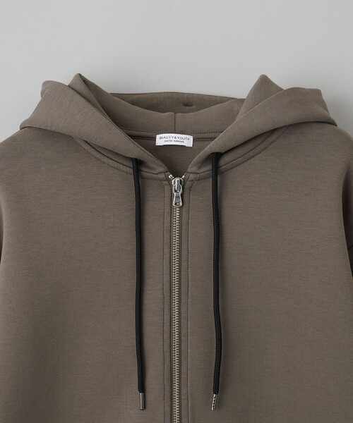 【WEB限定 WARDROBE SMART】ダブルニット ジップパーカー/セットアップ対応【抗菌・防臭】