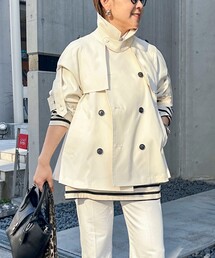 NOLLEY’S | NMPウォッシャブルショートトレンチコート(ブルゾン)