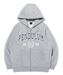 Pendulum（ペンデュラム）の「サークルアーチロゴフードジップアップ LP4TU886_MELANGE GREY（パーカー）」