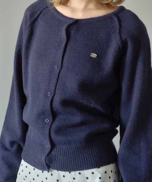 Birthday room（バースデイルーム）の「Uネックニットカラーカーディガン/U-neck knit color cardigan（カーディガン/ボレロ・レディース・ピンク/ミント/ネイビー・FREE）」の7枚目の写真