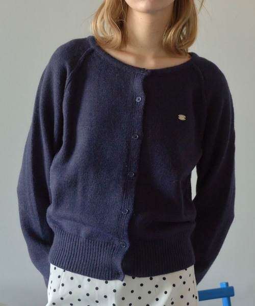 Birthday room（バースデイルーム）の「Uネックニットカラーカーディガン/U-neck knit color cardigan（カーディガン/ボレロ・レディース・ピンク/ミント/ネイビー・FREE）」の8枚目の写真