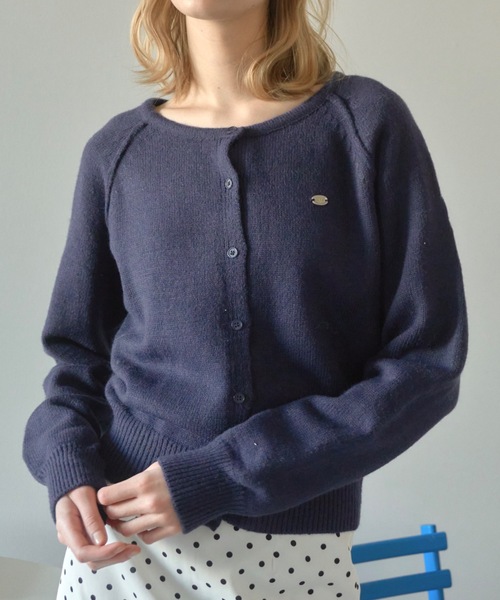 Birthday room（バースデイルーム）の「Uネックニットカラーカーディガン/U-neck knit color cardigan（カーディガン/ボレロ・レディース・ピンク/ミント/ネイビー・FREE）」の9枚目の写真