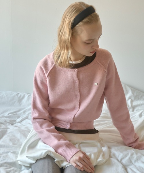 Birthday room（バースデイルーム）の「Uネックニットカラーカーディガン/U-neck knit color cardigan（カーディガン/ボレロ・レディース・ピンク/ミント/ネイビー・FREE）」の15枚目の写真