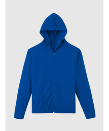 FINDCHILLIN（ファインド チリン）の「FCHl03 UVシールドアクティブフードジップアップロイヤルブルー（パーカー）」