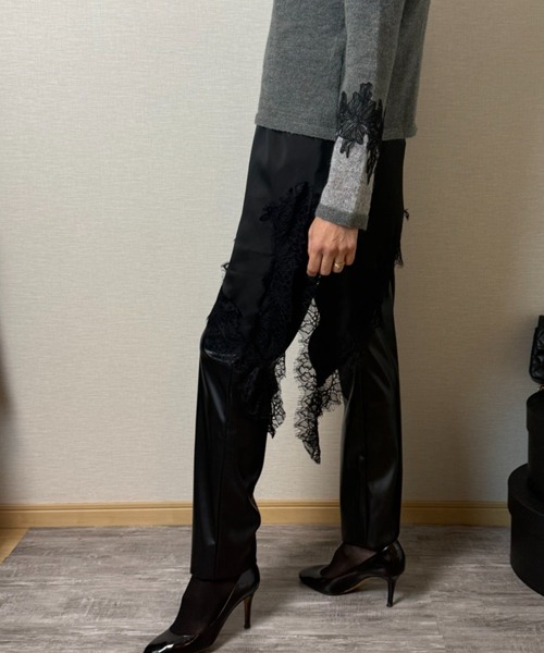 Lana821(ラナハニー)の「アシンメトリー シルキーキャミソール(キャミソール・レディース・ブラック/ブラウン/ホワイト・S/M)」の5枚目の写真