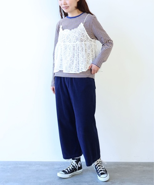 bulle de savon（ビュルデサボン）の「ランダムコール オーバーダイ パンツ（その他パンツ・レディース・ネイビー・FREE）」の8枚目の写真