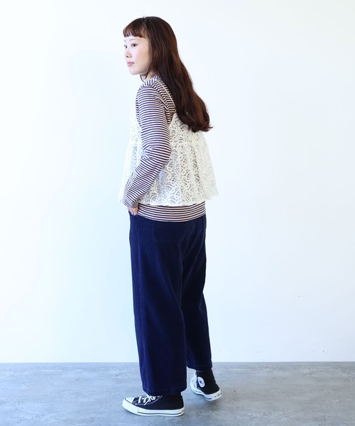 bulle de savon（ビュルデサボン）の「ランダムコール オーバーダイ パンツ（その他パンツ・レディース・ネイビー・FREE）」の7枚目の写真