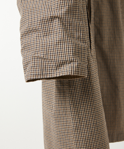 JOURNAL STANDARD（ジャーナルスタンダード）の「チェック リバーシブル ステンカラー コート（ステンカラーコート・メンズ・ネイビー/ベージュ・LARGE/MEDIUM）」の14枚目の写真