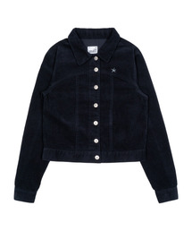 (w) TCM mini logo work jacket (navy)