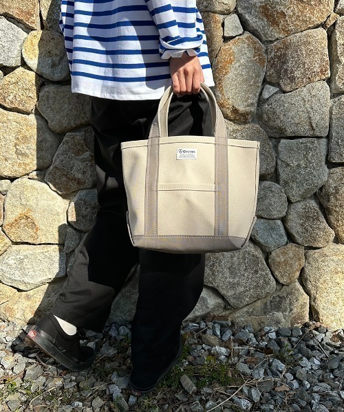 ORCIVAL（オーシバル）の「[ORCIVAL/オーシバル] キャンバストートバッグ（トートバッグ・レディース・グレー/ライトグレー/ライトベージュ/チャコールグレー・ONE SIZE）」の4枚目の写真