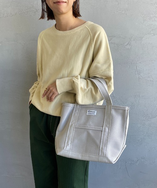 ORCIVAL（オーシバル）の「[ORCIVAL/オーシバル] キャンバストートバッグ（トートバッグ・レディース・グレー/ライトグレー/ライトベージュ/チャコールグレー・ONE SIZE）」の5枚目の写真