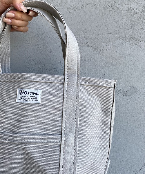 ORCIVAL（オーシバル）の「[ORCIVAL/オーシバル] キャンバストートバッグ（トートバッグ・レディース・グレー/ライトグレー/ライトベージュ/チャコールグレー・ONE SIZE）」の10枚目の写真