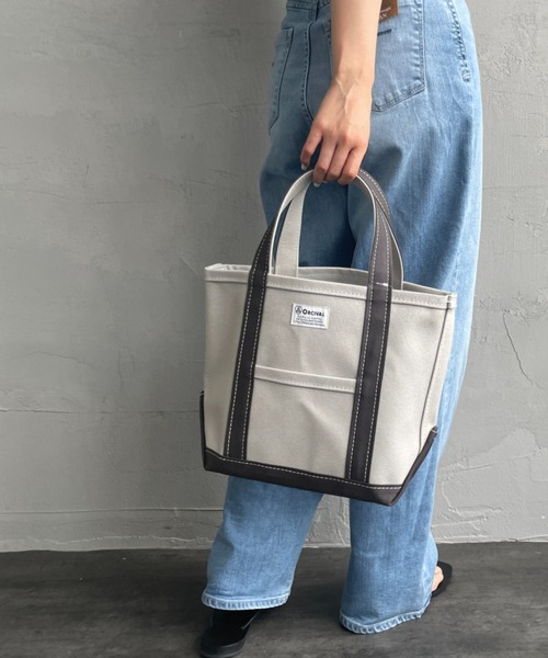 ORCIVAL（オーシバル）の「[ORCIVAL/オーシバル] キャンバストートバッグ（トートバッグ・レディース・グレー/ライトグレー/ライトベージュ/チャコールグレー・ONE SIZE）」の13枚目の写真